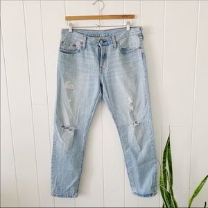 Levi’s 501 Original Fit Distressed Jean